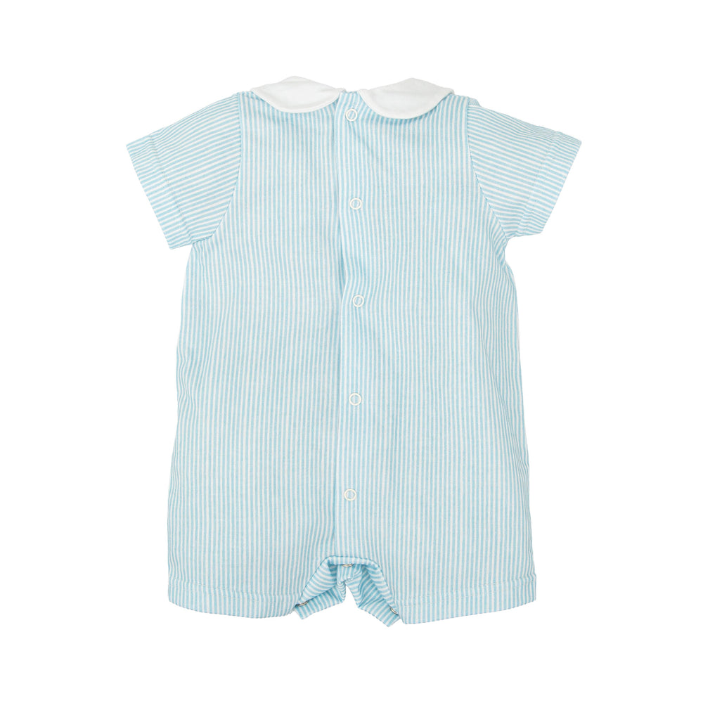 Pagliaccetto in cotone a righe con colletto 32223 BT BABIDU 