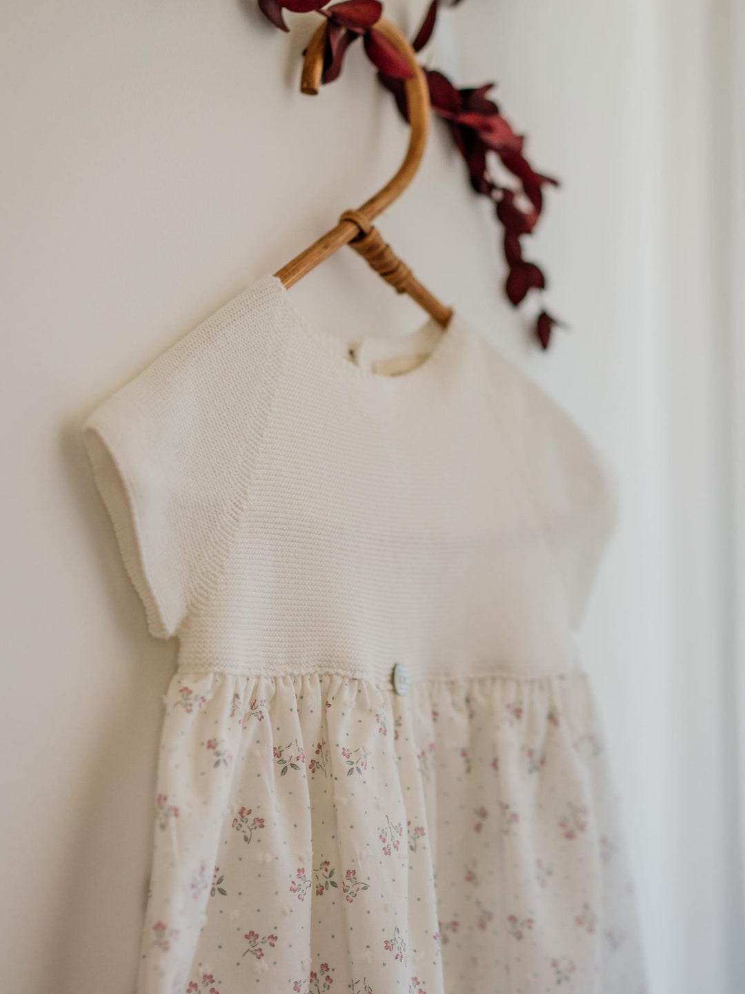 Abito in filo a maniche corte con stampa floreale 01404A 90 WEDOBLE 