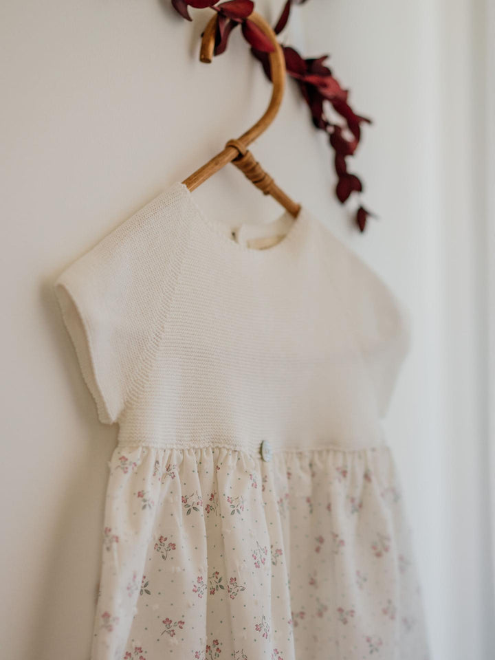 Abito in filo a maniche corte con stampa floreale 01404A 90 WEDOBLE 