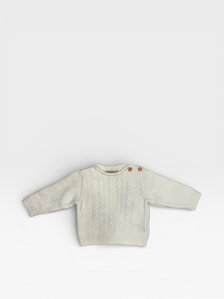 Maglioncino misto lana color latte 25210 LA Babby 