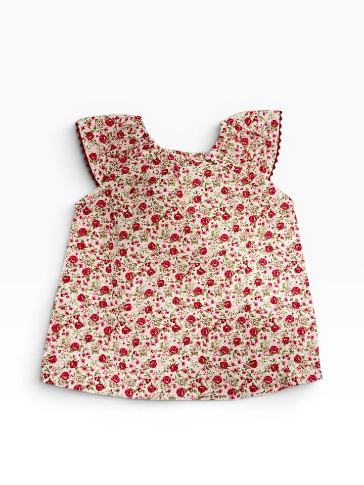 Blusa con stampa a roselline LAMPEDUSA BRS ORSO BRUNO 
