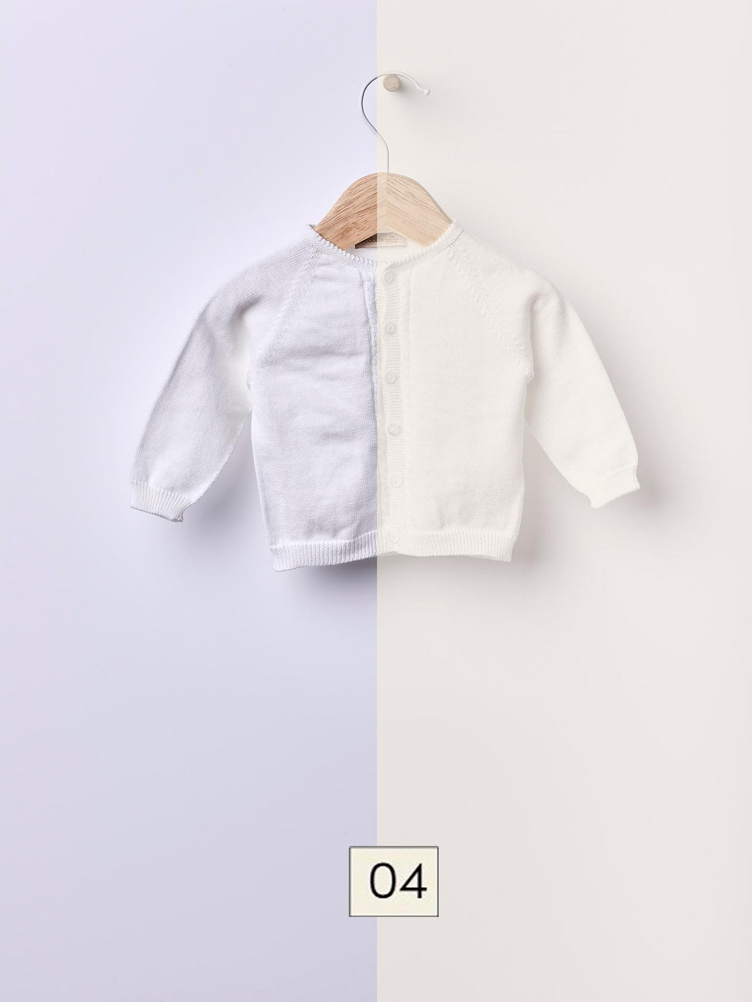 Cardigan scollo tondo in filo 04308B 04 WEDOBLE 