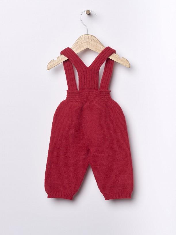 Salopette in lana merino 09322C 05 WEDOBLE 